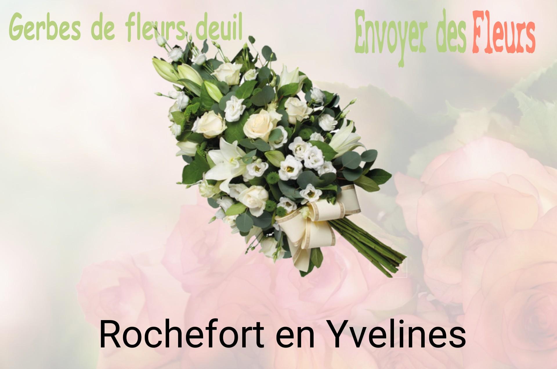 Gerbe de fleurs de deuil livrée à Rochefort-en-Yvelines